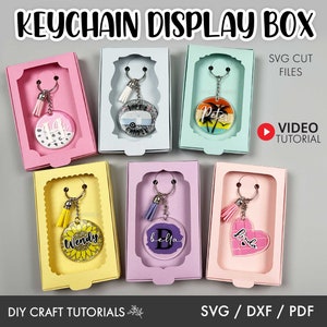 Keychain Box SVG, Keychain Display Card Svg, Keychain Display Box Svg, Keyring Display Card, Keychain Packaging, keychain svg, gift box svg