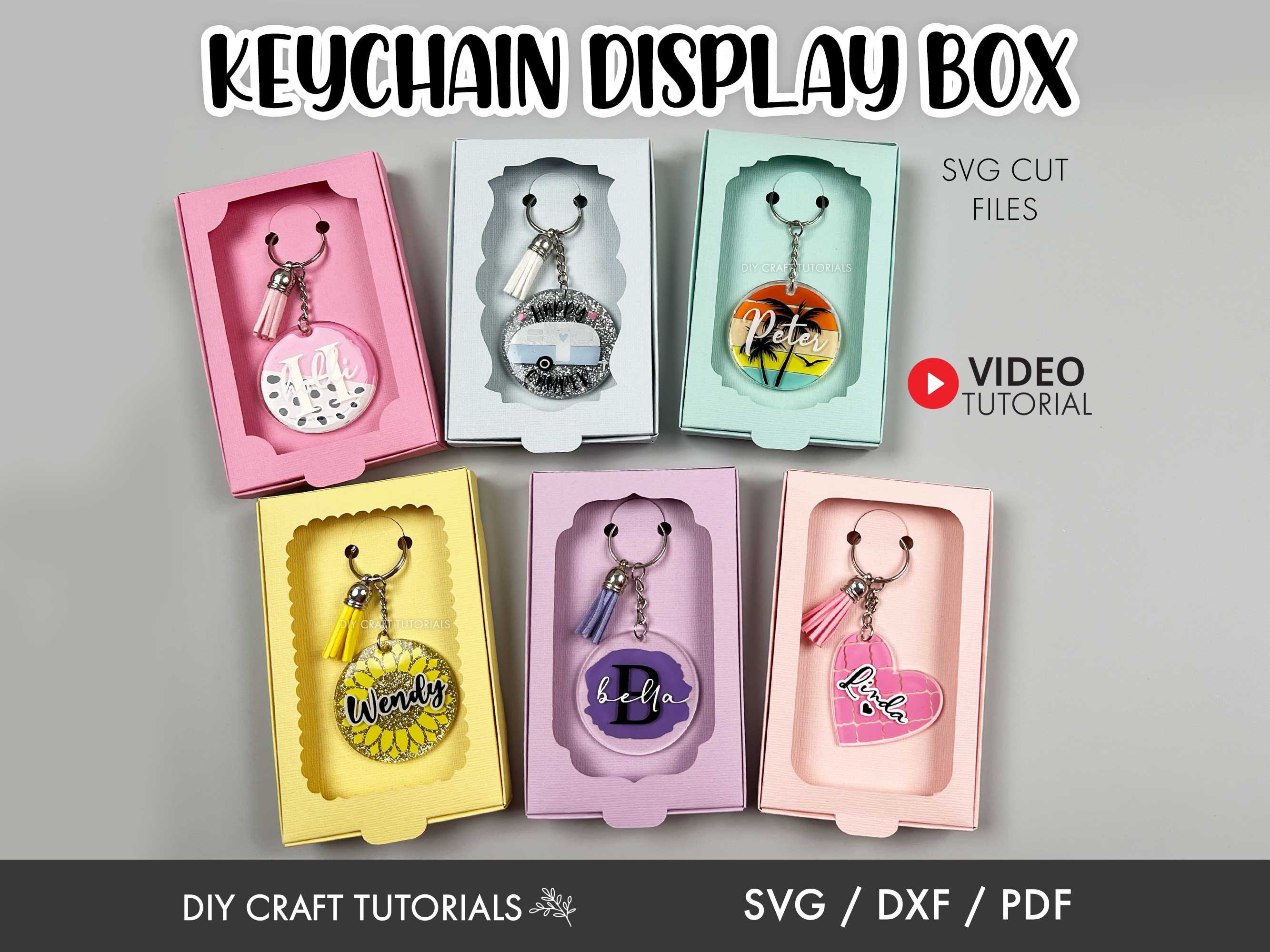 Keychain Display Box SVG Bundle: Gift Packaging - Etsy