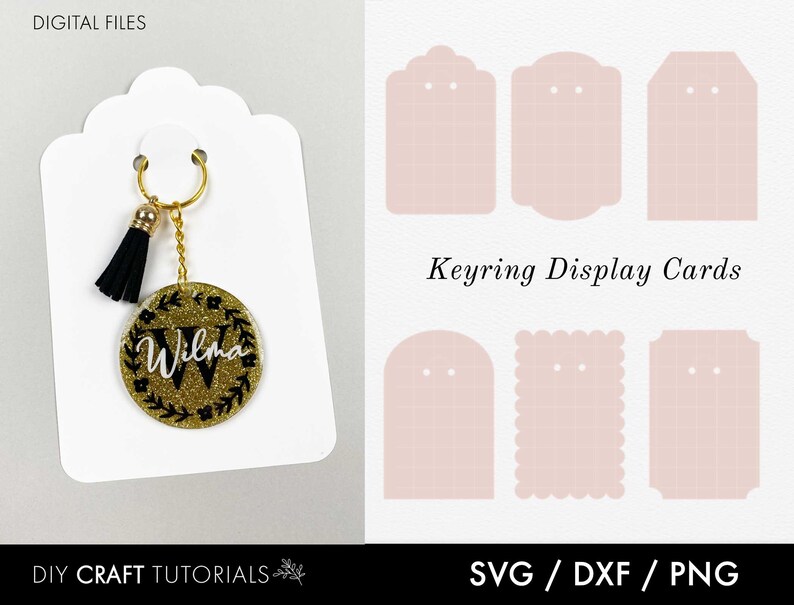 Download Key Ring Tag svg Keyring Display Card Svg Keyring Display ...
