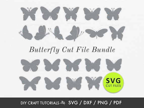 Butterfly Silhouette SVG Bundle: Cut Files