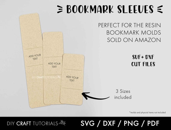 Bookmark Envelope & Sleeve - 3 Sizes & 6 Designs Included