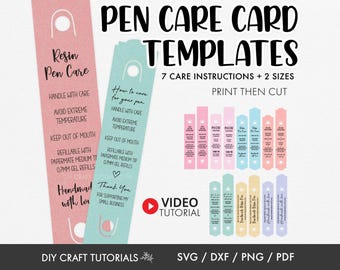 Pen Care Card svg, pen svg, care card svg, glitter pen svg, pen display card svg, Pen Holder SVG, pen display card, pen holder svg