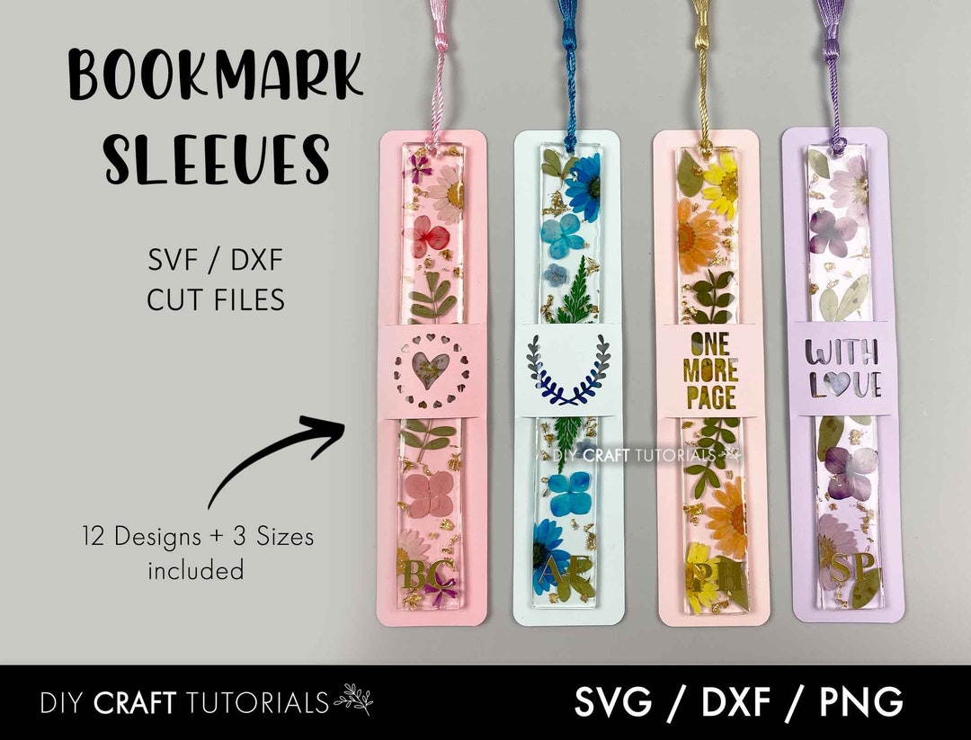 Bookmark Display Card Svg, Bookmark Sleeve Svg, Bookmark Holder