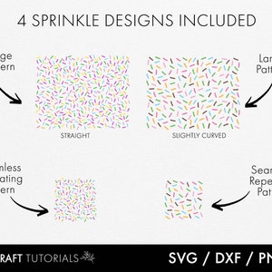 Sprinkles SVG Bundle: Confetti Pattern Cut Files - Etsy