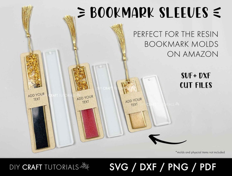Bookmark Sleeve Svg Bookmark Holder Svg Resin Bookmark Card Etsy