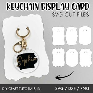 Keychain Display Card Svg, Keyring Display Card Svg, Display Card Template, Keychain Packaging svg, keychain svg, keychain patterns