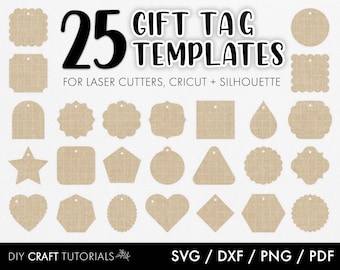 Small Gift Tag SVG, Gift Tags svg, svg files for cricut, glowforge svg, laser cut files, favor tags, wedding tags svg, christmas tags svg