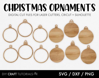 Christmas SVG, Christmas Ornament svg, winter svg, Bauble svg, SVG Bundle, Merry Christmas svg, glowforge svg, laser cut file