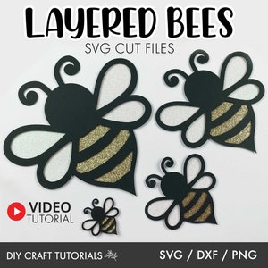 Bee SVG, Honey Bee svg, Cute Bee SVG, Bumble bee svg, bee kind, svg for cricut, glowforge svg, laser cut file, cricut svg, svg bundle