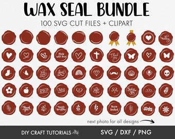 Wax Seal SVG Bundle: 100 Clipart Designs