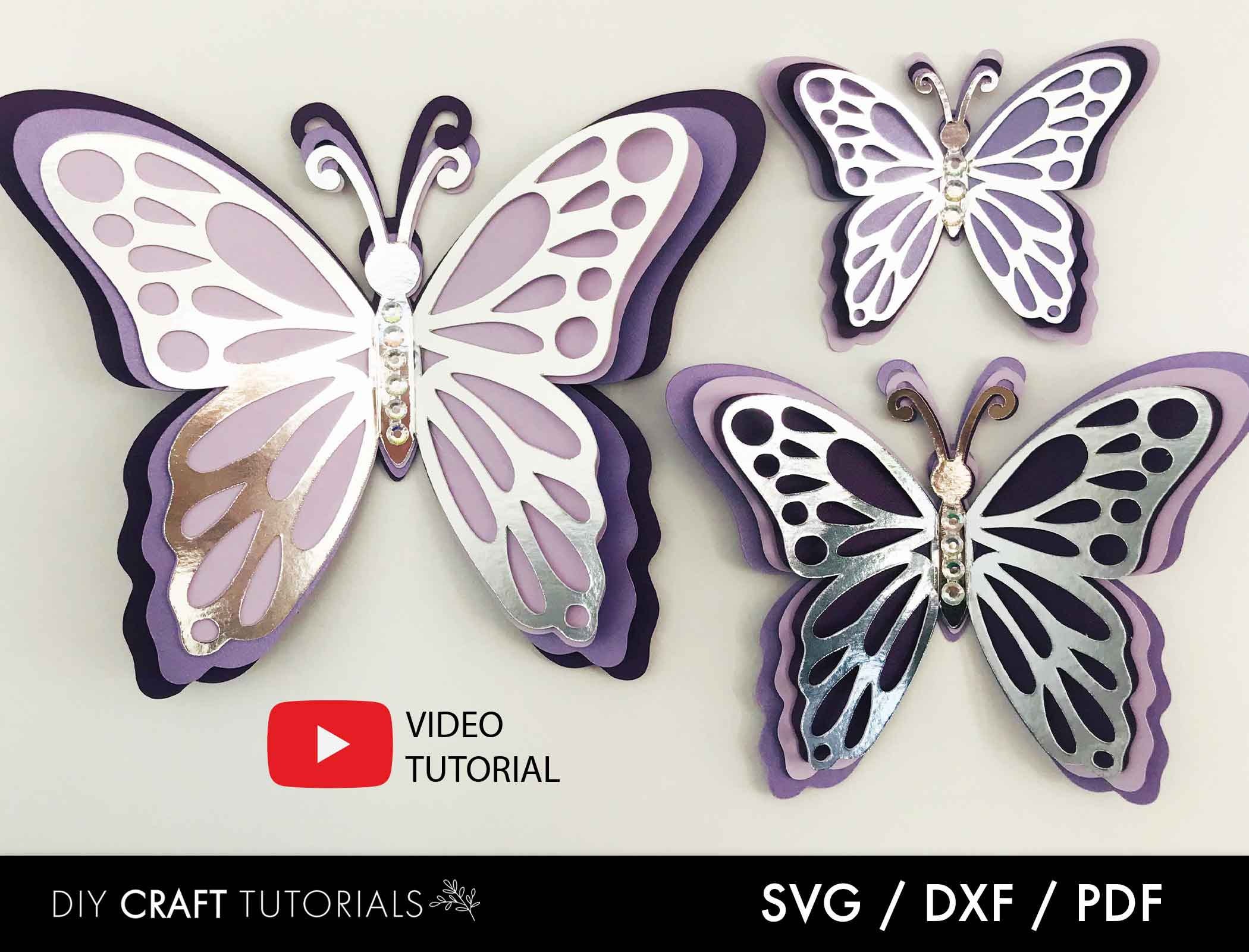 butterfly svg 3d butterfly svg printable butterflies etsy new zealand