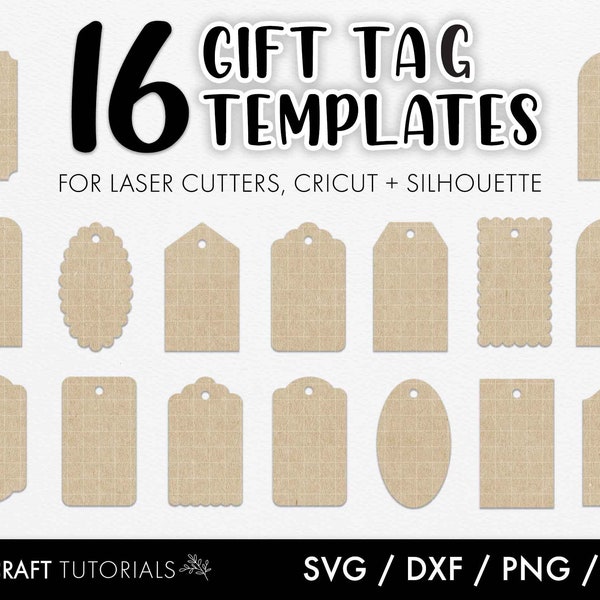 Gift Tags SVG, Tags svg, label svg, Gift Tag Template, glowforge svg, laser cut file, christmas tags svg, svg bundle, svg files for cricut
