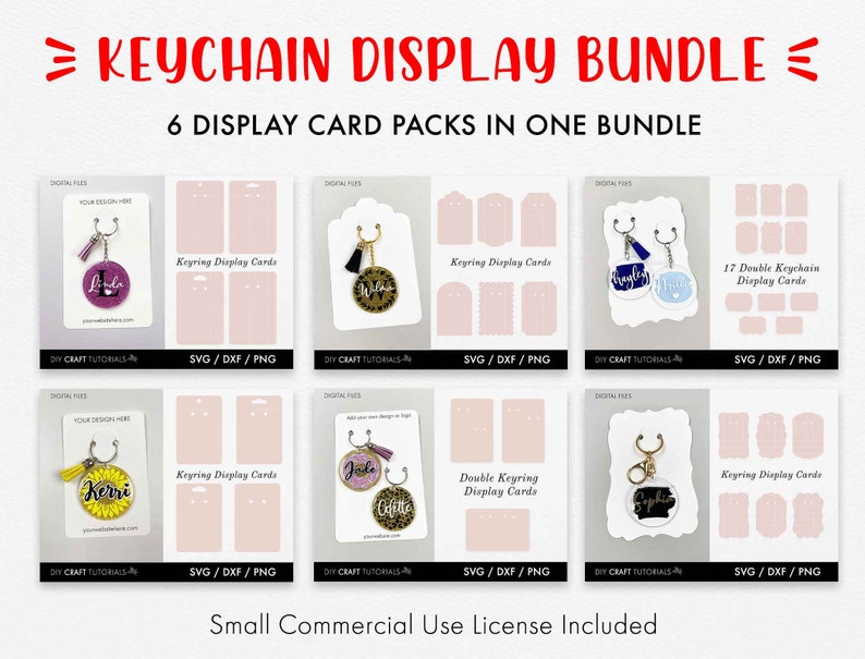 Download Clip Art Keychain Display Card Svg Bundle Keychain Packaging Packaging Svg Keychain Svg Keyring Display Card Template Key Ring Tag Svg Embellishments