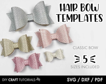 Hair Bow SVG template, Bow bundle SVG, Hair Bow svg, Hair bow template, Hair Bows, Felt Bow SVG, svg files, hair bow template, svg, dxf, pdf