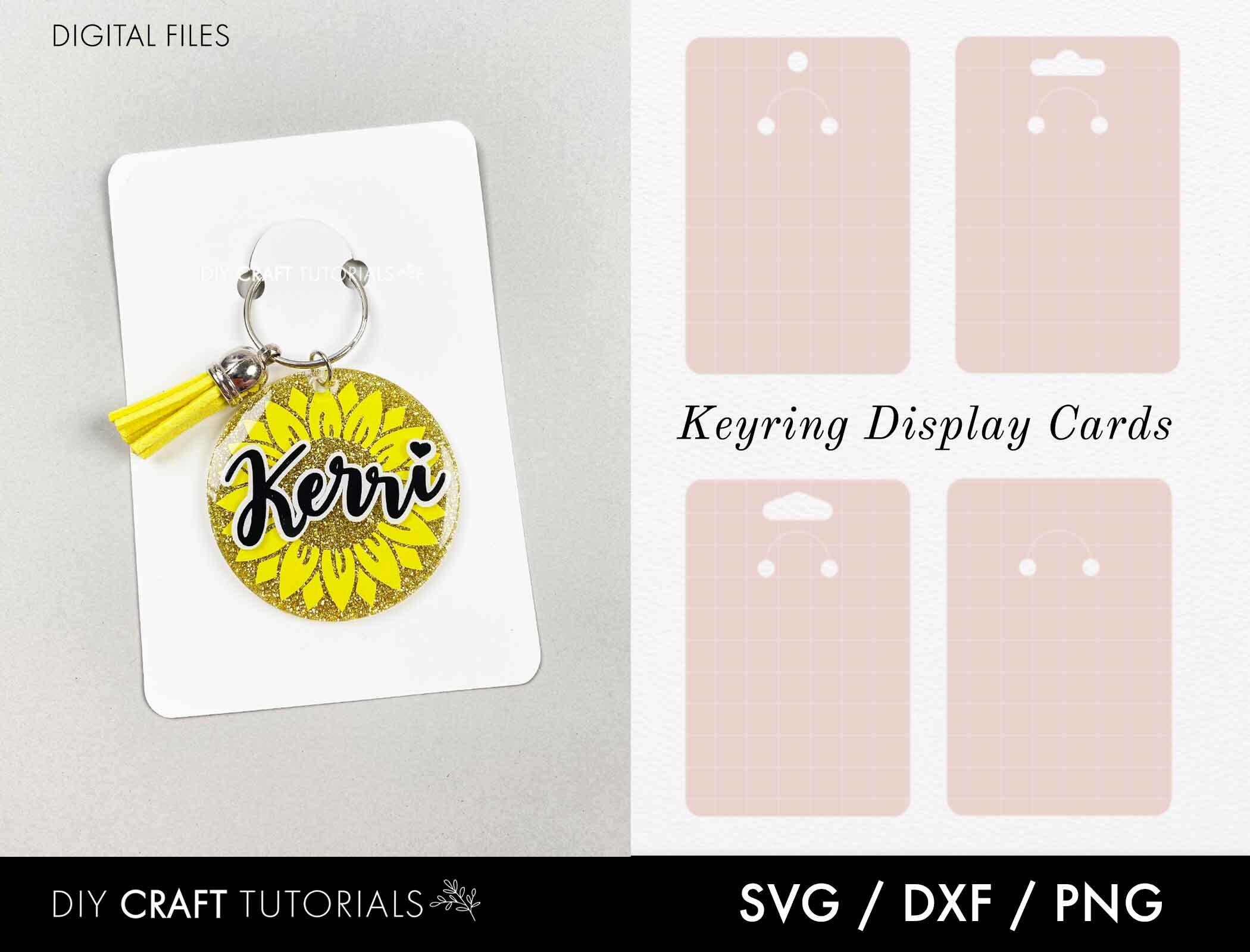 Keyring Display Card Svg 3 x 4.5 Keyring Display Etsy