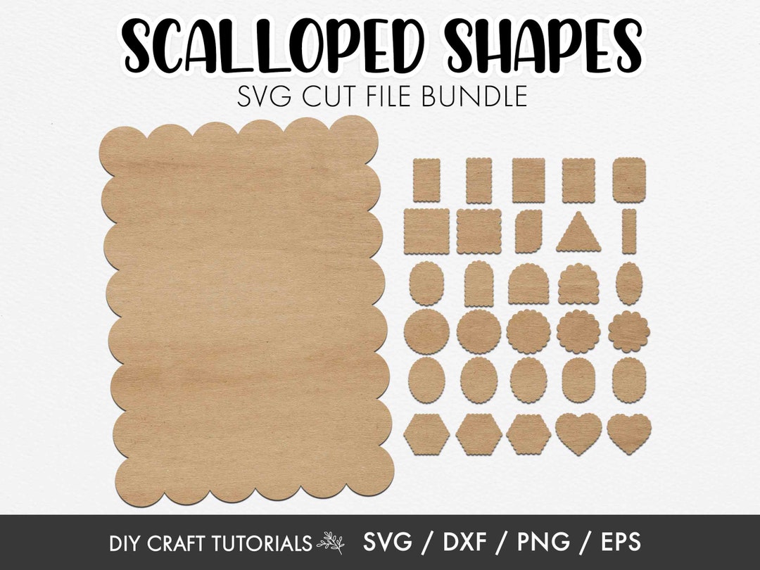 Scalloped Shape Svg, Scalloped Frame Svg, Labels Svg, Scallop Circle ...