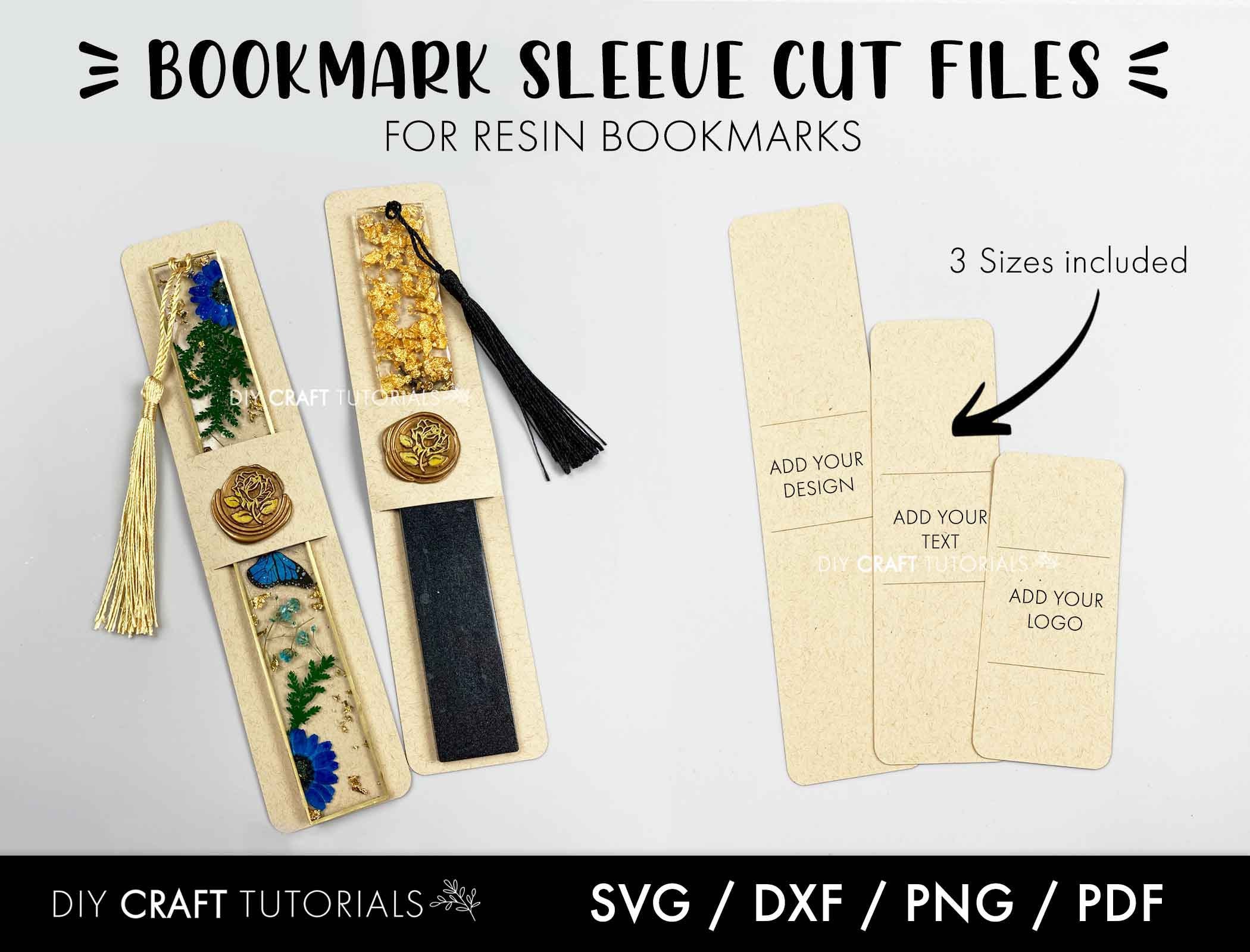 Bookmark Sleeve Svg Bookmark Holder Svg Resin Bookmark Card Etsy UK