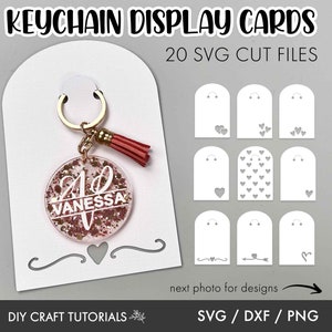 Keychain Display Card svg, Keychain Holder svg, Keyring Display Card Svg, keychain svg, Keychain Packaging, heart tag svg, Packaging svg