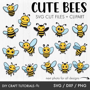 Cute Bee SVG, Bee svg, Bumble bee svg, Honeycomb svg, honey bee svg, laser cut file, cricut svg, flying bee svg, glowforge svg