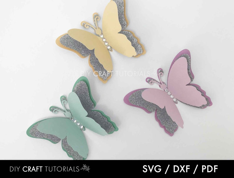 Download Butterfly Template Printable Butterflies Pdf 3d Butterfly Svg Commercial Use But 08 Dxf Butterfly Wall Art Butterfly Svg Clip Art Art Collectibles