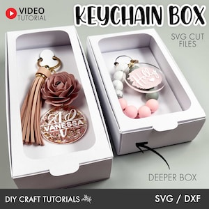 Keychain Box SVG, Keychain Display Box Template, Keychain Display Card Svg, Keychain Packaging, gift box svg, keychain svg, Packaging svg