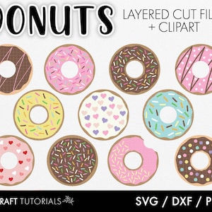 Donuts svg, sprinkles svg, donut with sprinkles svg, donut clipart, doughnut svg, svg files for cricut, cake svg, bakery svg, svg files