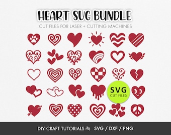 Heart SVG Bundle | Valentine's Day Cut Files