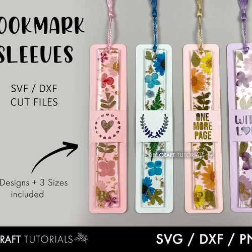 Bookmark Sleeve Svg Bookmark Holder Svg Resin Bookmark Card Etsy