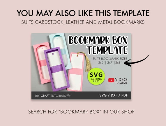 Bookmark Sleeve SVG Cut File, Bookmark Holder Svg, Bookmark Svg