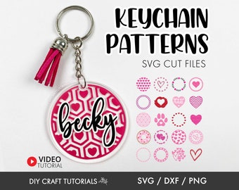 keychain patterns svg, heart svg, Valentines Day SVG Bundle, Round Pattern svg, Circle Patterns Svg, Love svg, Keychain svg, keyring svg