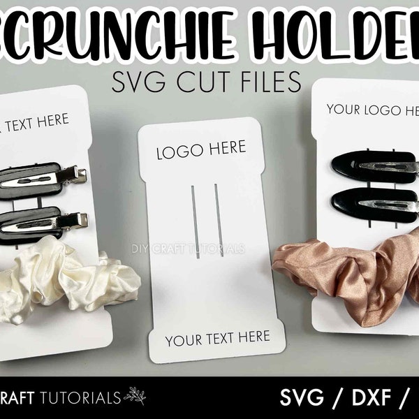 Hair Tie display card template, Hair Tie card holder SVG, hair clip display card svg, Packaging svg, cricut svg, hair band display card