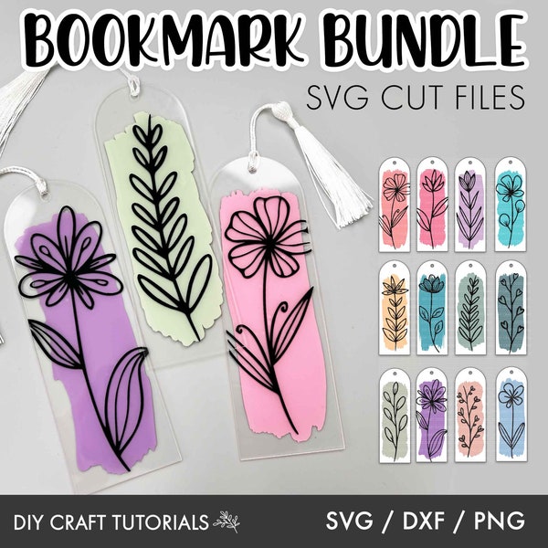 Bookmark svg, acrylic bookmark svg, bookmark template, bookmark laser cut file, bookmark design svg, cricut svg, paint brush stroke svg