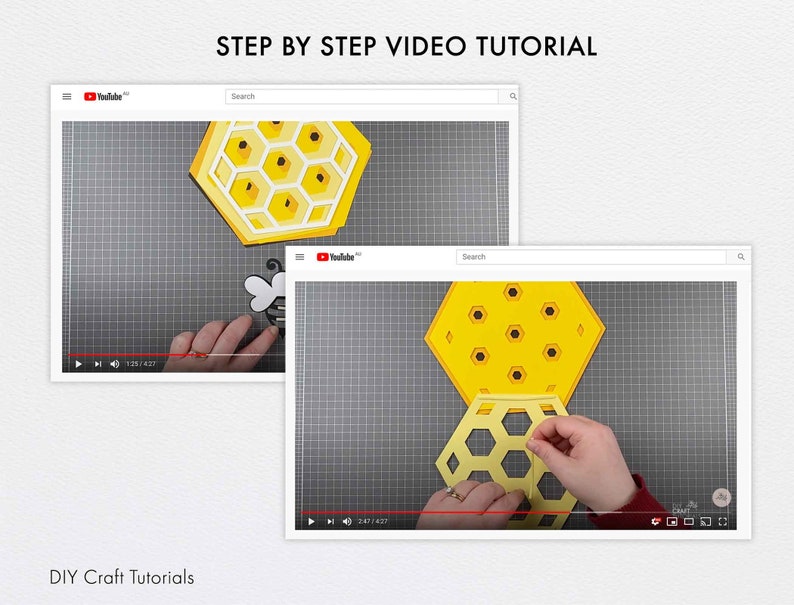 Download Cute Bee svg file Layered Honeycomb svg dxf pdf 3D Mandala | Etsy