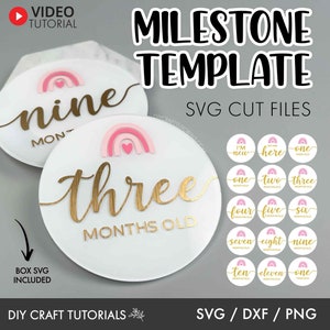 Milestone discs svg, Baby Milestone SVG, baby svg, monthly milestone svg, Baby milestone rounds svg, baby announcement svg, newborn sign svg