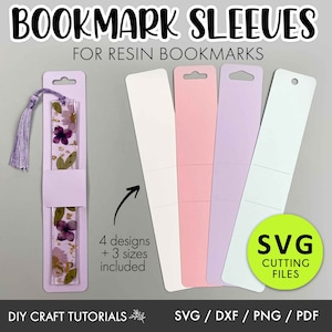 Bookmark Sleeve svg, Bookmark Holder svg, Bookmark Display Card svg, Resin Bookmark Card svg, Bookmark svg, Packaging svg, cut files