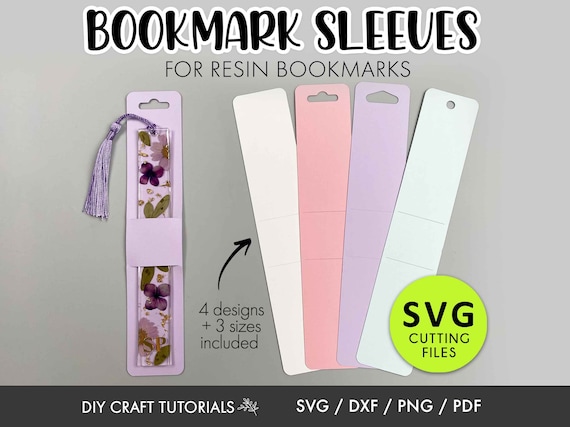 Bookmark Display Card Svg, Bookmark Sleeve Svg, Bookmark Holder