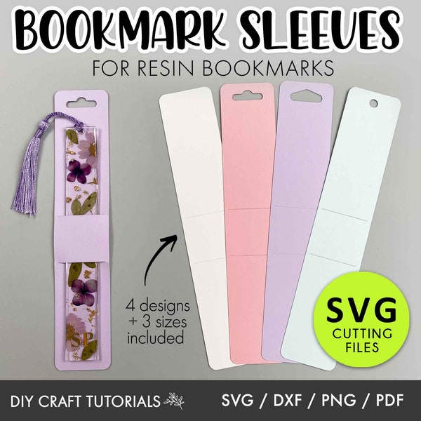 Bookmark Sleeve svg, Bookmark Holder svg, Bookmark Display Card svg, Resin Bookmark Card svg, Bookmark svg, Packaging svg, cut files