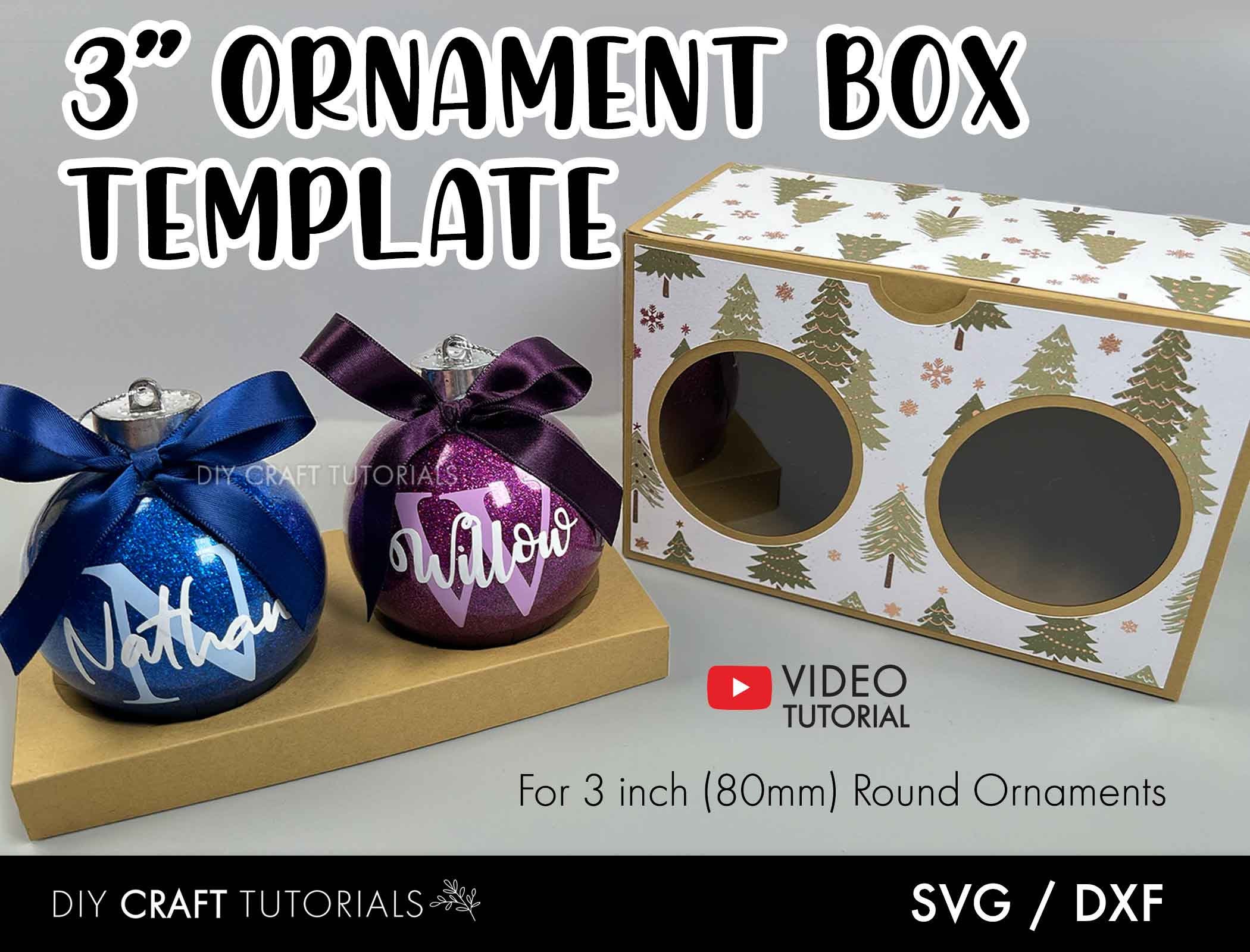 Ornament Box SVG Bundle 6 Sizes Ornament Box SVG Double - Etsy
