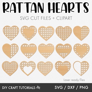 Rattan Heart svg, Valentine's Day SVG, Heart svg, Cane Rattan SVG, Scalloped Heart svg, laser cut file, svg files, wood sign svg