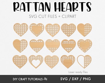 Rattan Heart svg, Valentine's Day SVG, Heart svg, Cane Rattan SVG, Scalloped Heart svg, laser cut file, svg files, wood sign svg