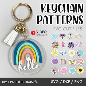 Keychain Pattern svg, Round Pattern svg, Circle Patterns Svg, Keychain svg, Acrylic Keychain svg, cute svg, rainbow svg, flower svg