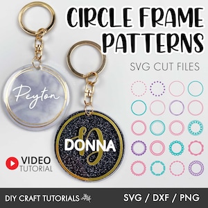 Keychain patterns svg, Circle Frame svg, Round Pattern svg, Circle Patterns Svg, Keychain svg, keyring patterns svg, circle keychains