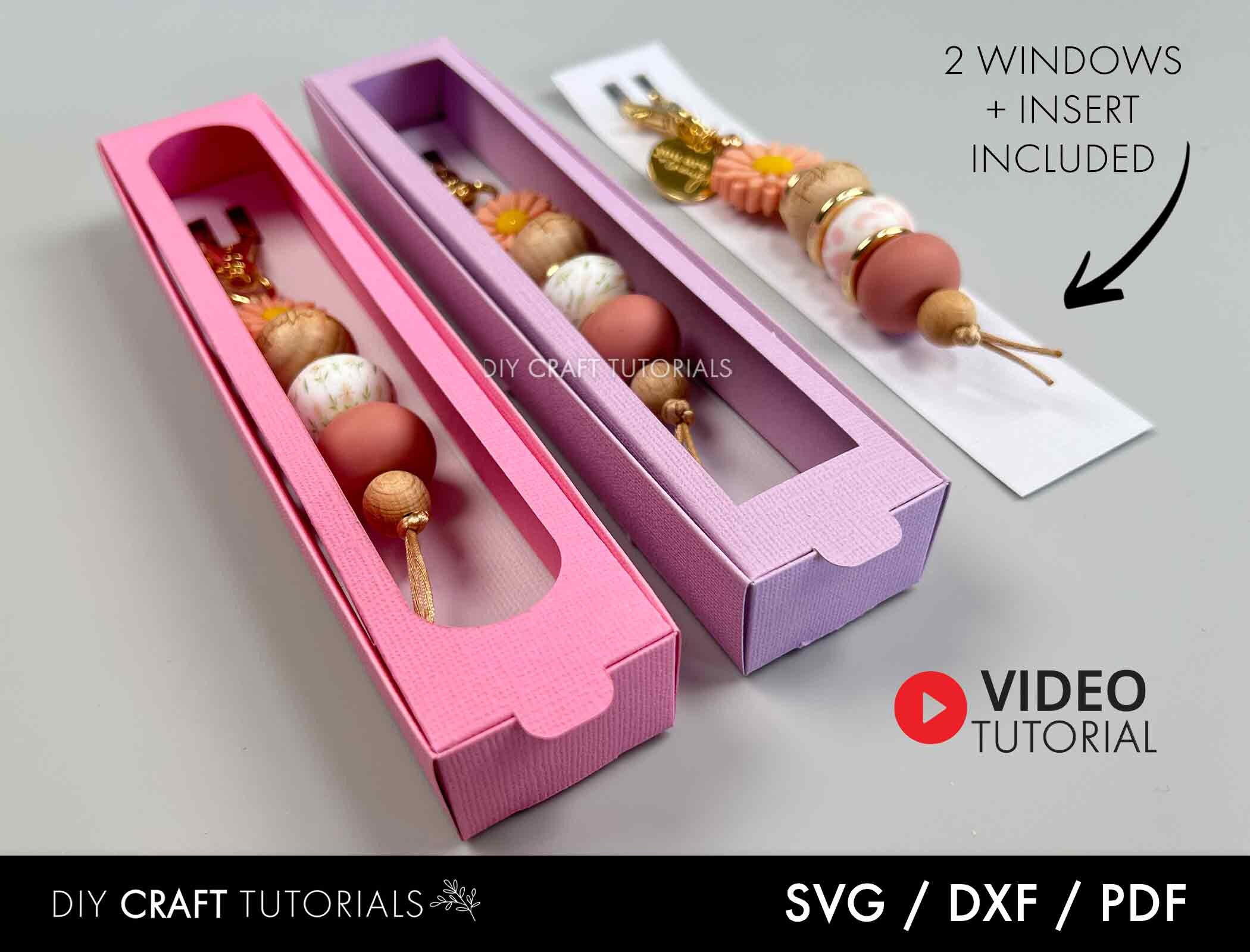Beaded Keychain Display Box Template Keychain Box SVG Etsy
