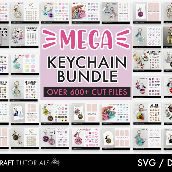 MEGA KEYCHAIN SVG Bundle, Porte-clés Modèle svg, modèles de porte-clés svg, Porte-clés rond svg, Porte-clés svg, coup de pinceau svg, porte-clés hexagone