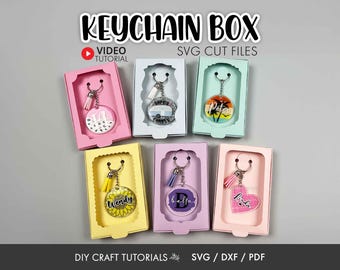 Keychain Display Box SVG Bundle: Gift Packaging