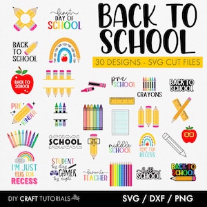 Back to School svg, teacher svg, crayon svg, pencil svg, first day of school, Teacher shirt Svg, school svg, svg files for cricut