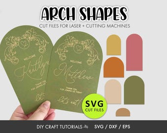 Arch SVG Bundle | Arch Cut Files for Cricut Silhouette Glowforge