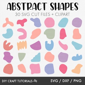 Abstract Shapes svg, Brush stroke svg, Paint Brush Stroke svg, Boho Shapes svg, Abstract Boho Shapes svg, abstract clipart, cricut svg