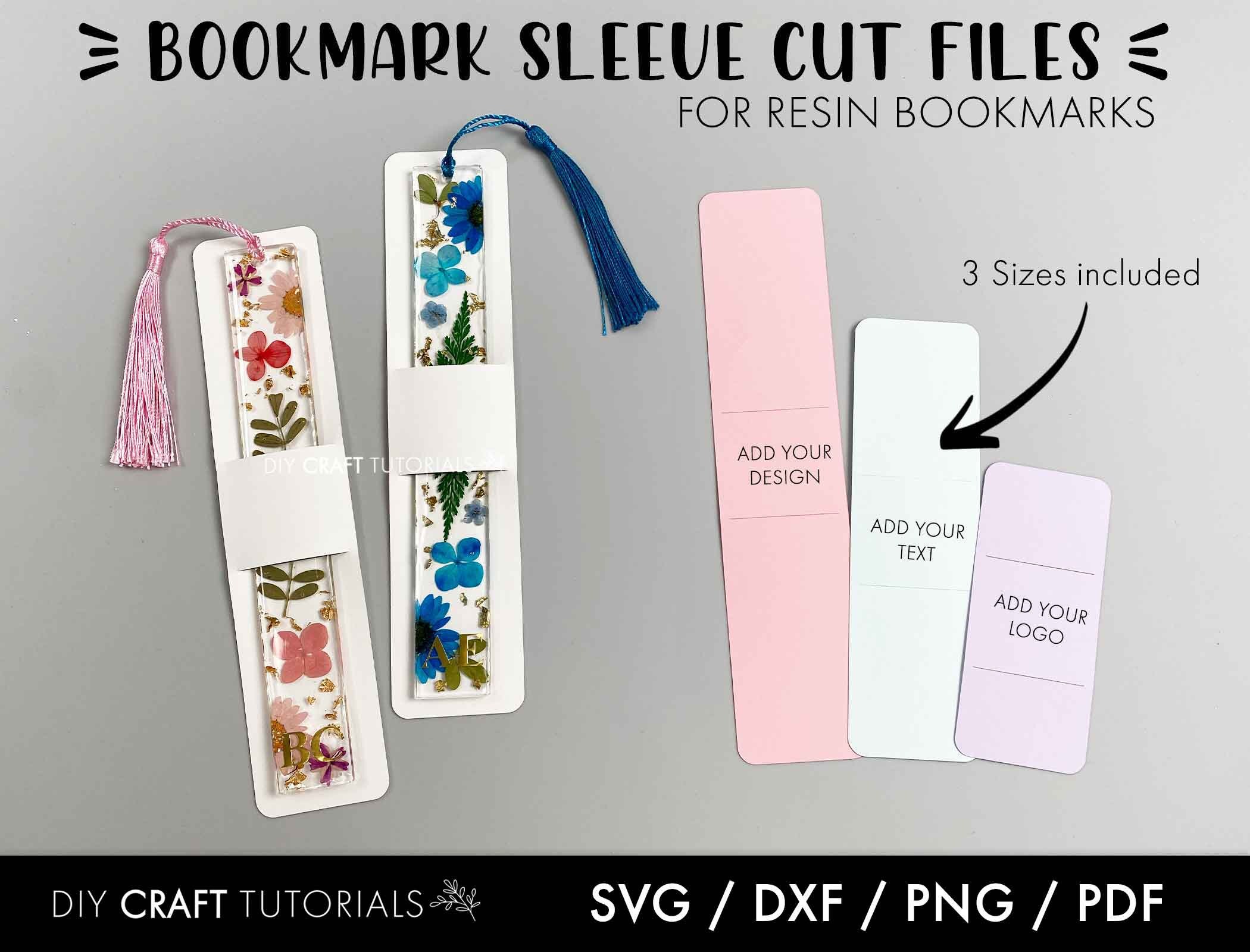 Bookmark Sleeve Svg Bookmark Holder Svg Resin Bookmark Card Etsy UK