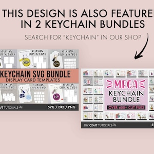 Keyring Display Card Svg, Keyring Display Card Template, Keychain ...